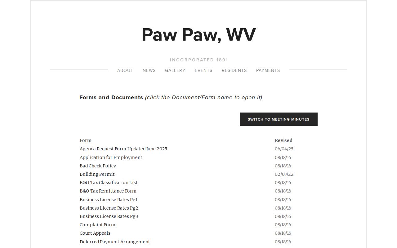 Morgan County Paw Paw booking-record request-form source